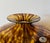 Glass Vintage Italian Amber Tortoiseshell Art Glass Vase Large Murano Style Azzurra Maestri Vetrai For Sale - Image 7 of 11