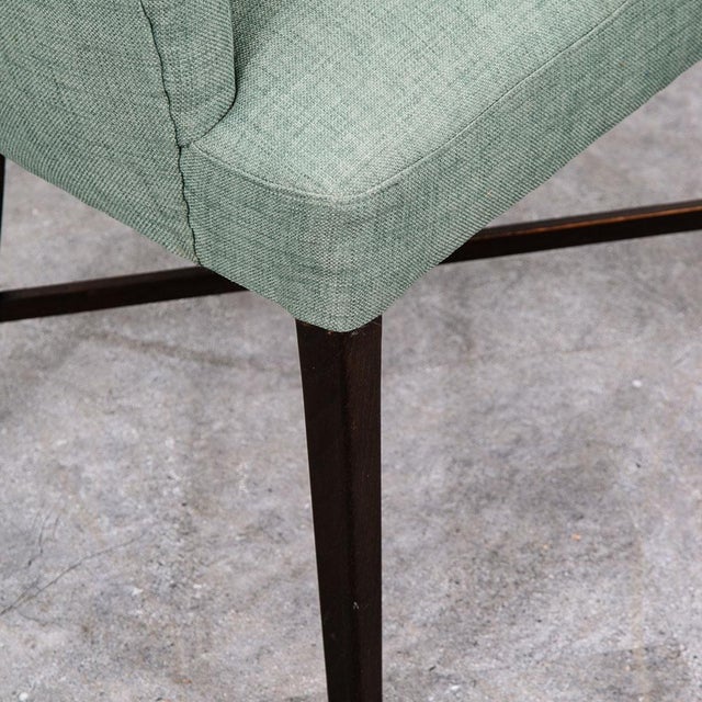 Mid Century Danish Modern Lounge Chair Armchair Green Arms MCM Denmark Lowback For Sale In Sacramento - Image 6 of 12