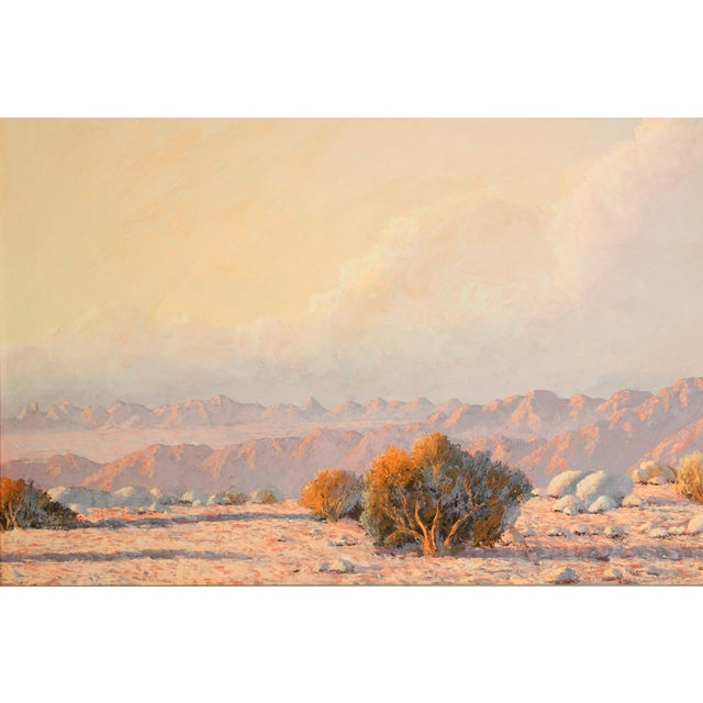 1970s Large Desert Landscape Painting by John Hilton (1904-1983) For Sale - Image 5 of 11