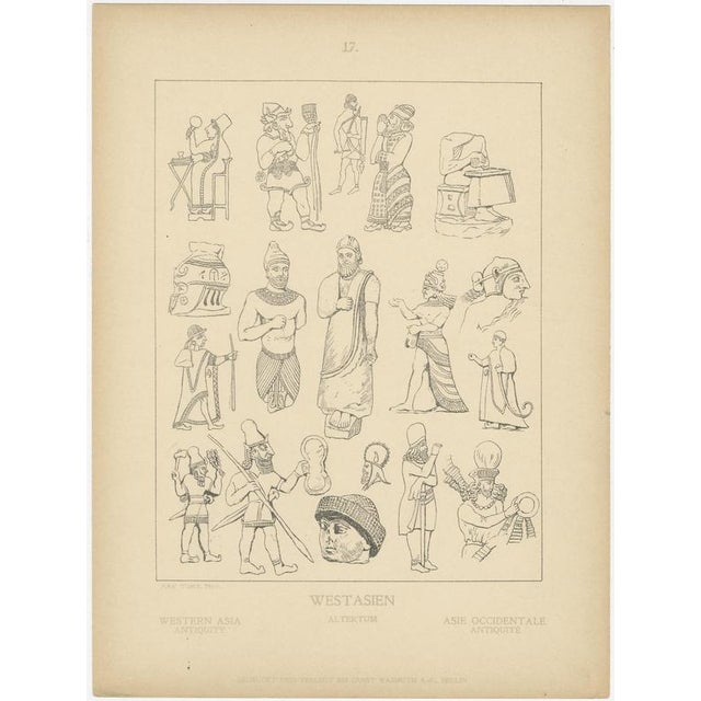 Max Tilke, Ancient Western Asian Costume Plates, Prints, Set of 4 For Sale - Image 4 of 10