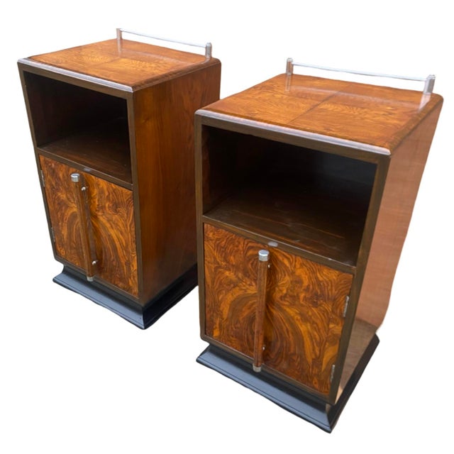 Art Deco Bedside Cabinets, 1930s, Set of 2 For Sale - Image 11 of 18
