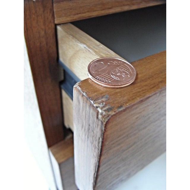 Wood Drawer Unit in Walnut with 5 Castors from Nocciola, Germany 1970s For Sale - Image 7 of 8