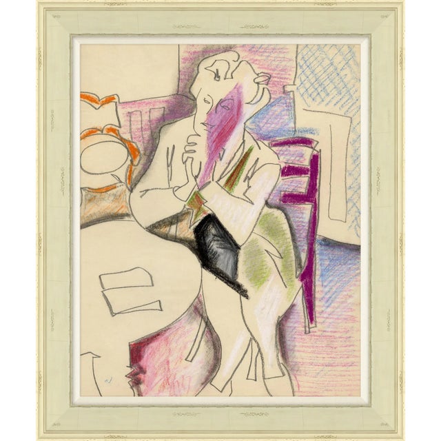 Expressionism Carrier & Company for Soicher Marin 'Café' Framed Expressionism Print For Sale - Image 3 of 3