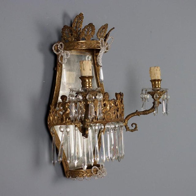 Wall Lights in Gilded Bronze, Set of 2 For Sale - Image 3 of 9