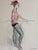 Muriel belmondo at the barre', watercolour on fine art paper, by yves brayer (1962). Muriel belmondo was a french ballet...