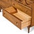 Wood Broyhill Brasilia Mid Century Walnut and Brass 6 Drawer Dresser For Sale - Image 7 of 9