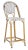Black Zaid Barstool - Black/White For Sale - Image 8 of 10