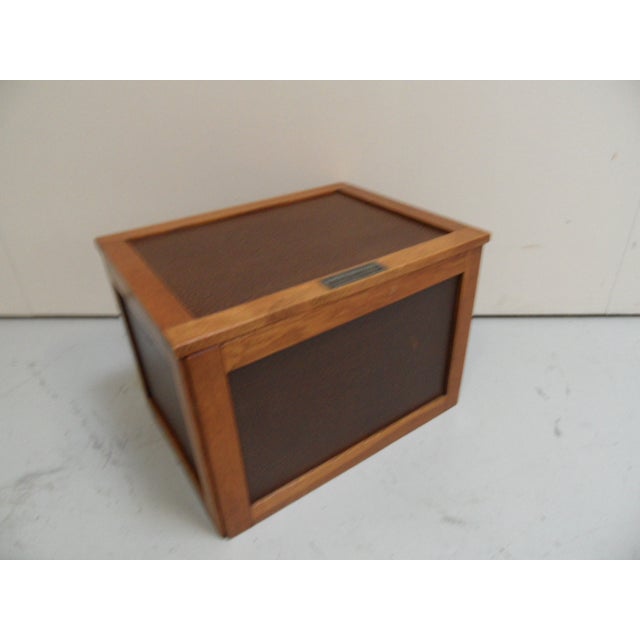 Brown Vintage Dutch Filing Box, 1950s For Sale - Image 8 of 9