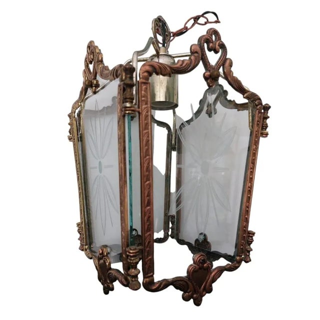 Art Nouveau French Lantern, 1890s For Sale - Image 3 of 4