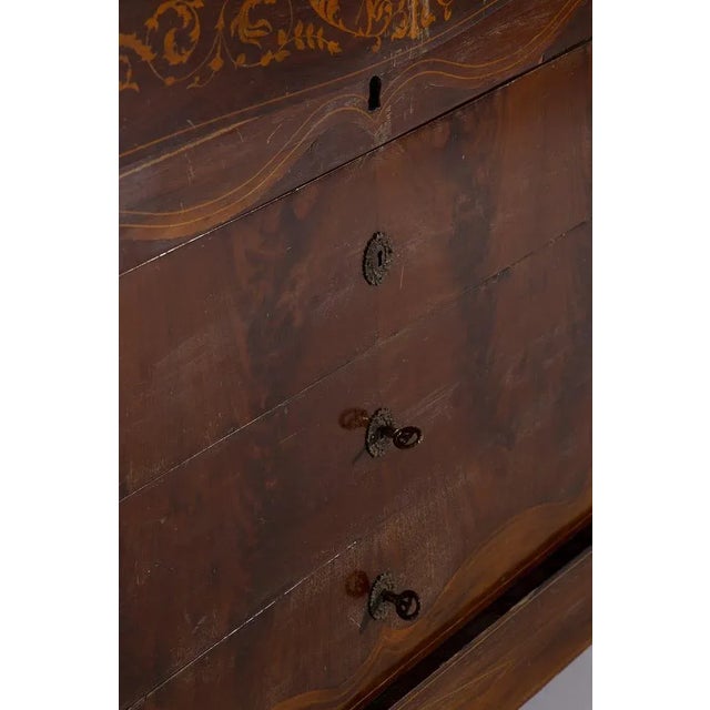 Italian Wooden Chest of Drawers, 1700s For Sale - Image 9 of 12
