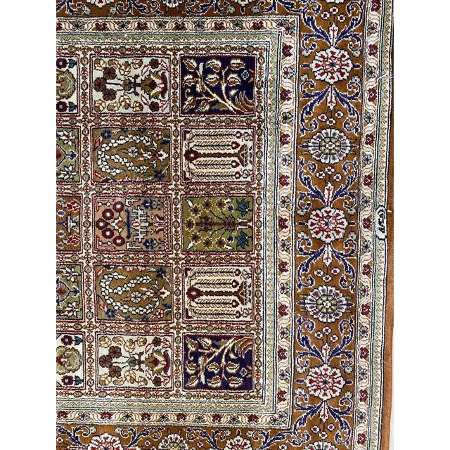1990s Vintage Fine Silk Hereke Style Rug For Sale - Image 5 of 18