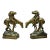 Vintage Bronze Clad 8" End of Trail Indian on Horse Figure Bookends - a Pair For Sale