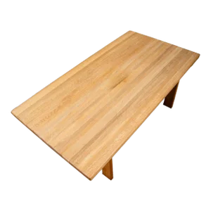 Mid Century Danish Modern Coffee Table Solid White Oak Vintage Aksel Dahl 1972