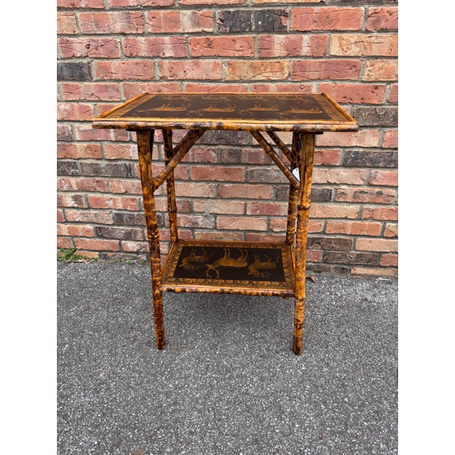 19th Century English Bamboo Side Table For Sale - Image 10 of 11