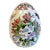 1980s Vintage Boho Chic Hollywood Regency Hand-Painted Ceramic Egg - Easter. For Sale