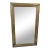 19th Century French Louis XVI Style Brass Mirror For Sale