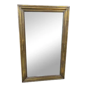 19th Century French Louis XVI Style Brass Mirror
