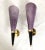 Mid-Century Modern Purple Murano Glass Sconces, Signed Mila Schon Italy 1970s For Sale - Image 3 of 12