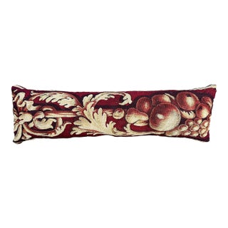 18th Century Tapestry Pillow With Fruits and Arabesques For Sale