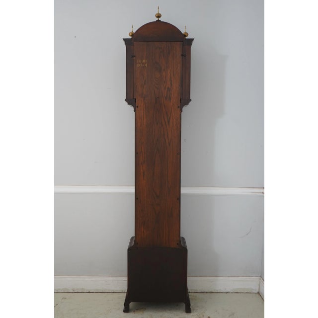 Colonial Simon Willard Federal Inlaid Mahogany Grandfather Clock For Sale - Image 15 of 18