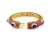 Bochic “Capri” Vintage Ruby, Sapphire & Diamond Bangle Set In 18K Gold & Silver For Sale - Image 9 of 11