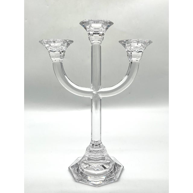 Vintage Three-Light Crystal Candelabra from Villeroy & Boch, 1970s For Sale - Image 18 of 18
