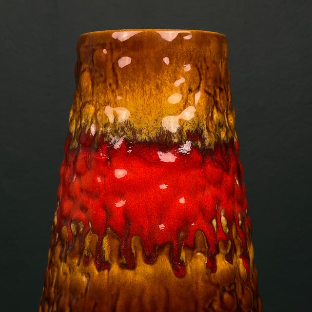 Vintage Lava Ceramic Vase by Kil Liboje, Yugoslavia, 1960s For Sale - Image 9 of 15