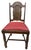 1920s Antique 1920s Spanish Revival Oak Dining Chairs With New Burgundy Seat Upholstery - Set of 6 For Sale - Image 5 of 7