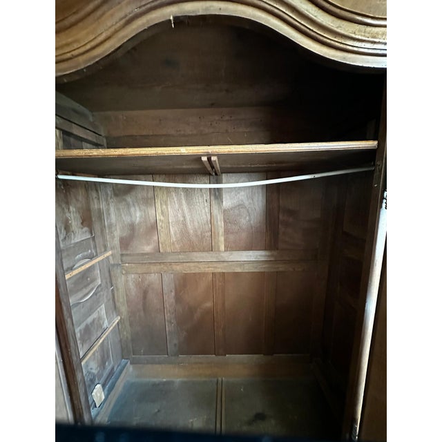 Large Alsatian Louis XV Style Wardrobe in Walnut, 18th Century For Sale - Image 15 of 18