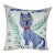 Purple Cat Embroidered Pillow – Suzani Art Cushion For Sale