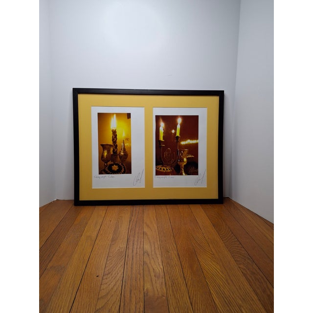 This professionally framed diptych features two original, hand-signed works by Humberto Mayol, one of Cuba's most...