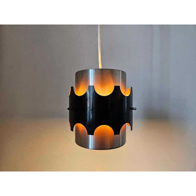 Vintage Pendant Lights in the style of Jo Hammerborg, 1970s, Set of 3 For Sale - Image 10 of 16