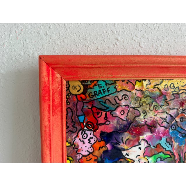 Original Abstract Painting Serg Graff "Rainbow Chosts" Surreal Fantasy Art, Coa For Sale - Image 4 of 10