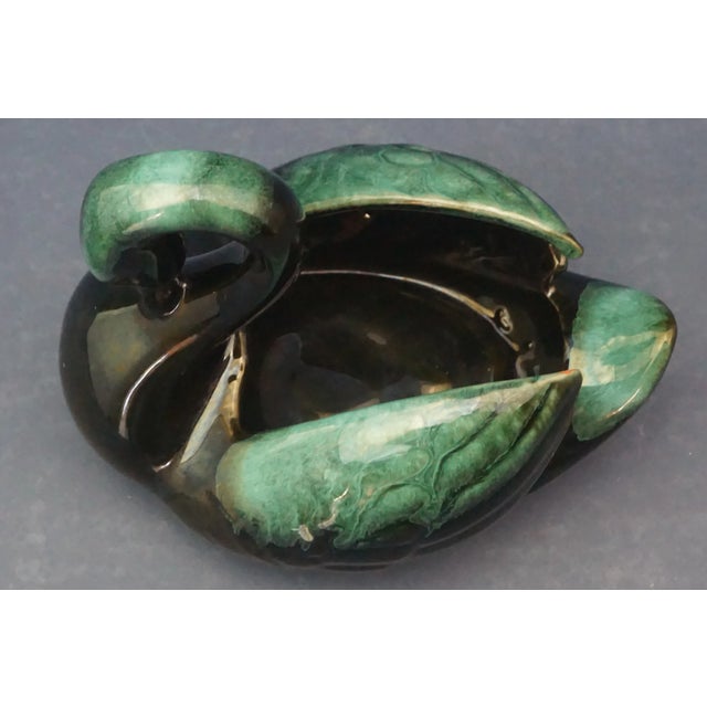 20th Century Ceramic Swan with a Metallic Luster by Gerard Danton of Aubusson, France For Sale - Image 12 of 18