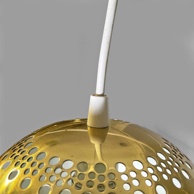 Gold Mid-Century Modern Italian Fior di Loto Pendant by Afra and Tobia Scarpa for Flos, 1960s For Sale - Image 8 of 13