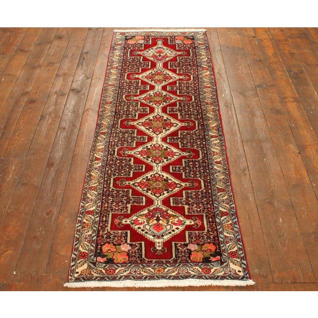 Genuine hand-knotted middle eastern rug runner | size: 297 cm x 80 cm | knot count: approx. 160.000 knots/m² | pile: 100%...
