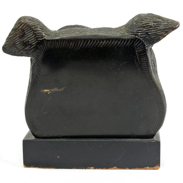 Pair of British Bulldog Churchill Bookends Smoking Cigar - 1940's For Sale - Image 9 of 14