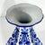 Vintage Hand Painted Hollywood Regency Chinoiserie Blue & White Vase, Six Sided For Sale - Image 6 of 7