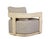 Eclipse Outdoor Solid Teak Wood Chair Natural Look - Gray Fabric For Sale In Chicago - Image 6 of 12