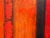 Kathy Haydon "Fire of St. Augustine" Original Mixed Media Abstract Painting For Sale - Image 9 of 12