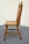 Tell City Furniture Hard Rock Maple Colonial Style Cattail Back Dining Chair For Sale In Kansas City - Image 6 of 9
