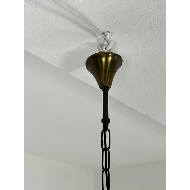 Mid-Century Modern Mid-Century Modern Art Deco Murano Glass Pendant, 1950s For Sale - Image 3 of 10