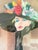 Vintage Fashion Illustration Style Pastel Portrait of Woman in Black Hat, 1980s For Sale - Image 4 of 9