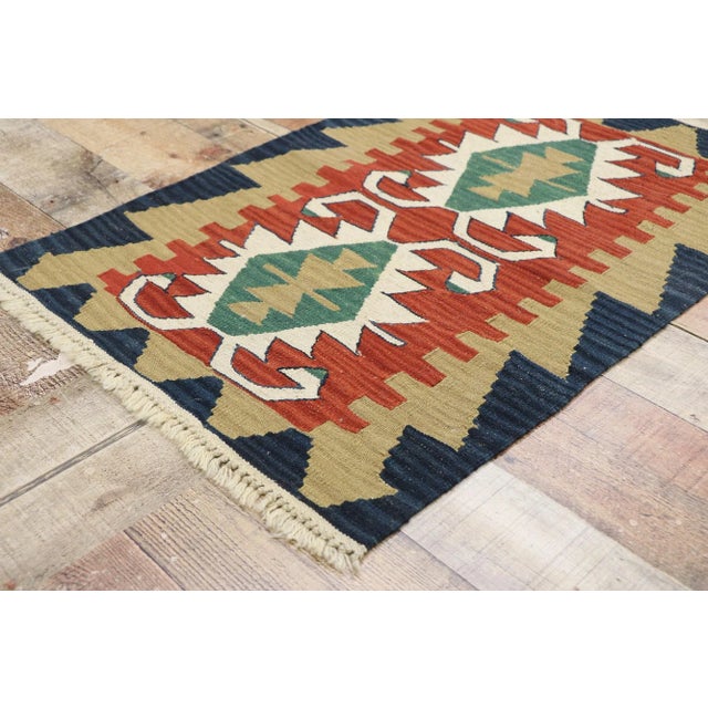 Vintage Persian Shiraz Kilim Rug - 02'00 X 02'11 For Sale In Dallas - Image 6 of 9