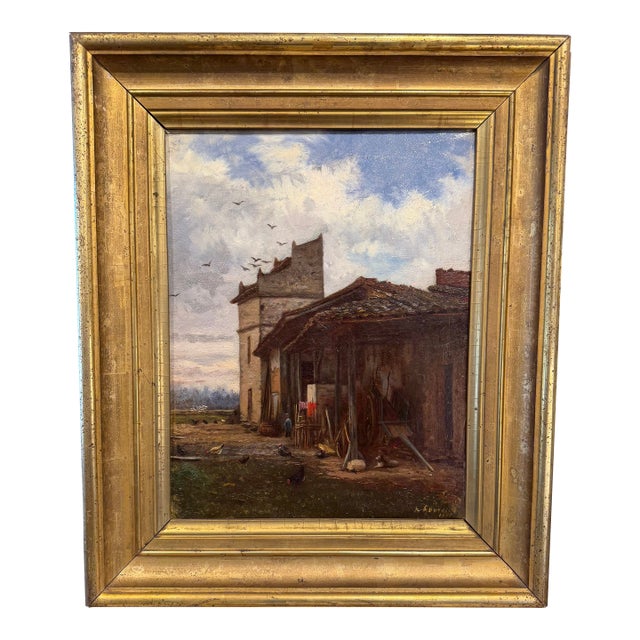 Vintage French Painting For Sale