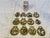 Set of 12 antique English horse brass ornaments. Horse brasses were used to decorate shire and parade horses for special...