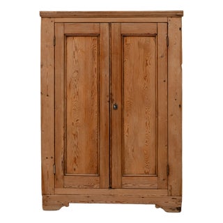 Antique Pine Corner Cabinet, 1930s For Sale