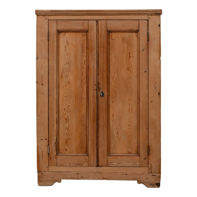 Antique Pine Corner Cabinet, 1930s For Sale