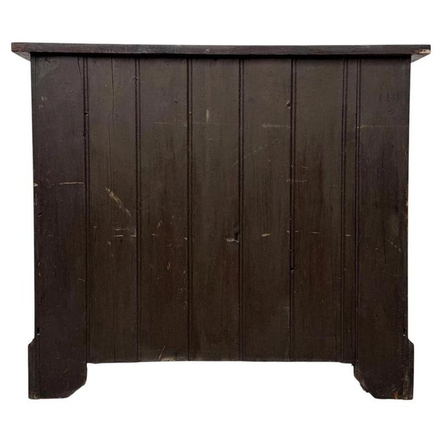 Antique Early 20th Century English Golden Oak Chest of Drawers For Sale - Image 9 of 12