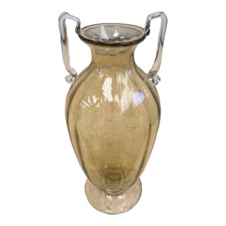 Murano Glass Amphora Vase Designed by Vittorio Zecchin for Venini, Italy, Circa 1920 For Sale